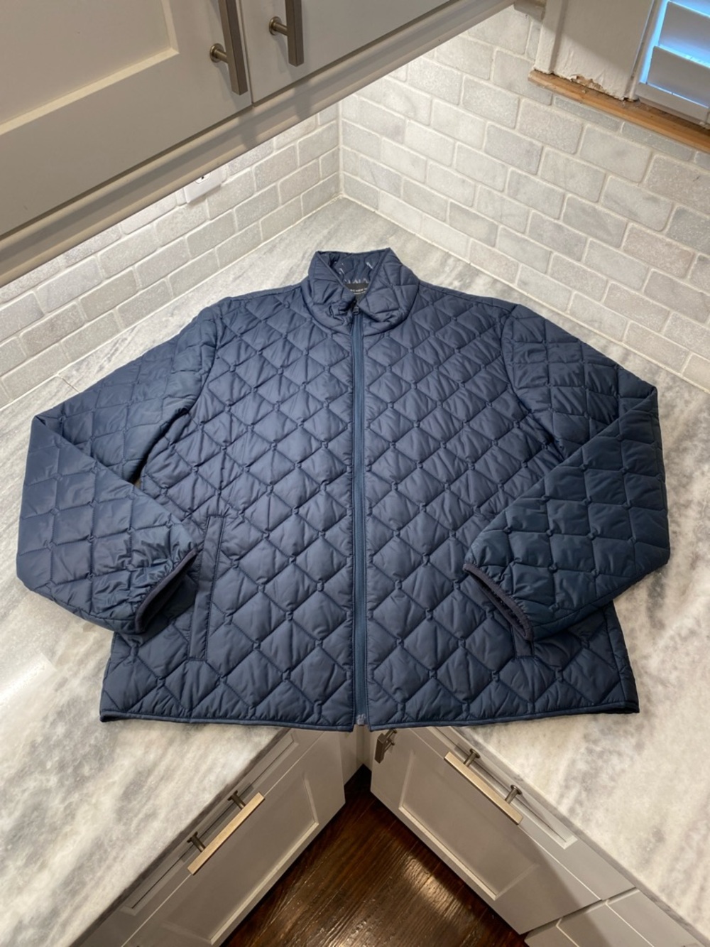 Marc New York Quilted Navy Zip-Up Jacket